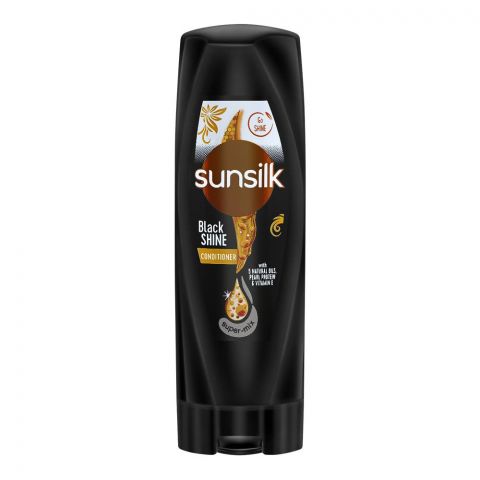 Sunsilk Black Shine 5 Naturals Oils, Pearl Protein & Vitamin E Conditioner, 180ml