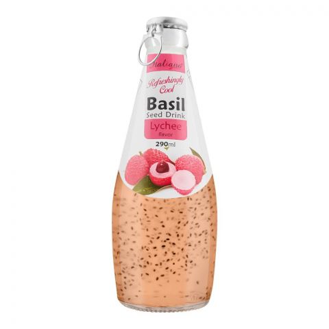 Italiano Lychee Flavor Basil Seed Drink, 290ml