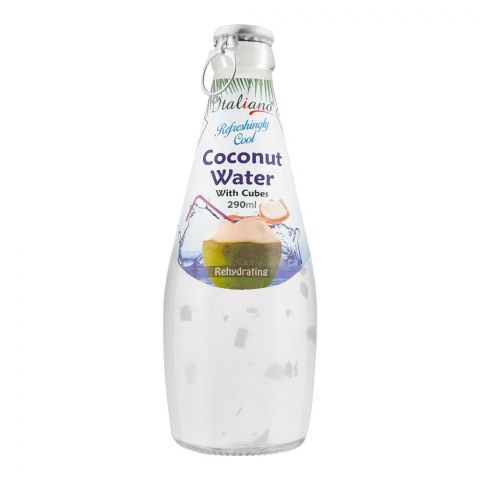 Italiano Rehydrating Coconut Water With Cubes, 290ml