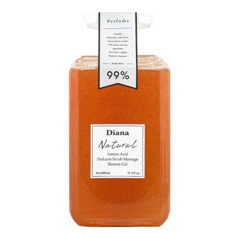 Diana Natural Amino Acid Micromatic Perfume Scrub Massage Shower Gel, 800ml