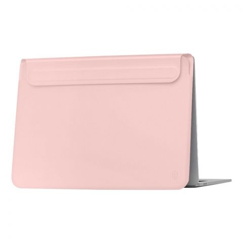 WIWU Skin Pro II Pu Leather Sleeve For Macbook Pro, 13" Air Pink