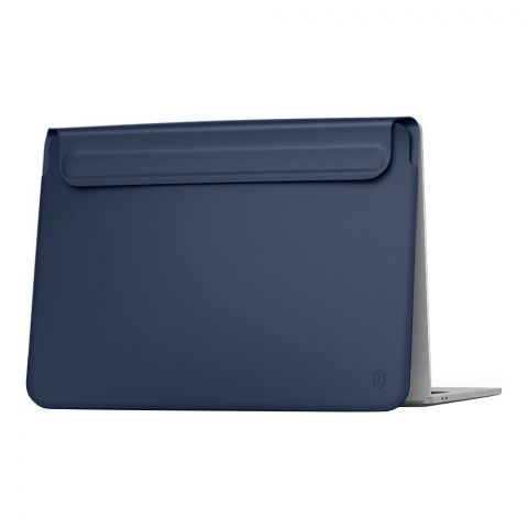 WIWU Skin Pro II Pu Leather Sleeve For Macbook Pro, 13" Air Navy Blue
