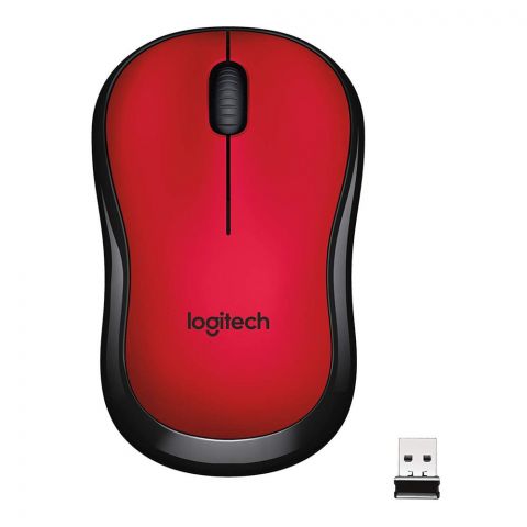 Logitech Wireless Mouse, Red, M-221,910-004884