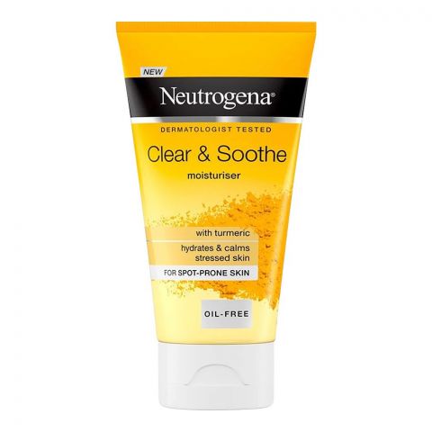Neutrogena Clear & Soothe Moisturiser, For Spot-Prone Skin, Oil Free, 75ml