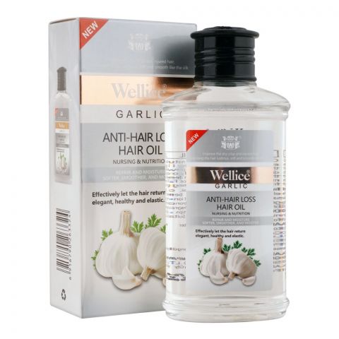Wellice Garlic Anti-Hair Loss Hair Oil, Repair & Moisture Softer, Smoother & Moister, 150ml