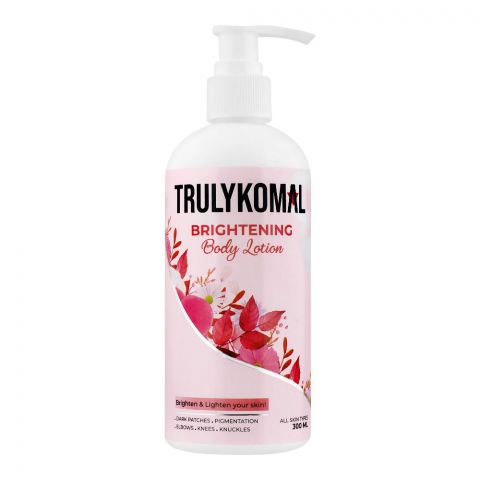 Truly Komal Brightening Body Lotion, For All Skin Types, 300ml