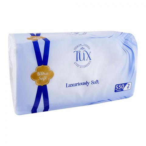 Tux Ultra Soft Premium Tissue, 550 x2-Ply