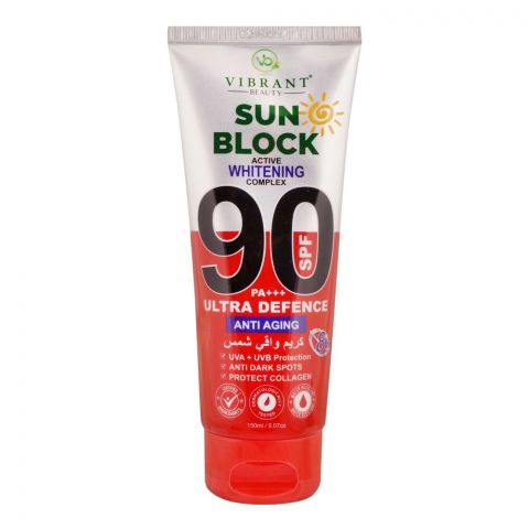 Vibrant Beauty Sun Block Anti Aging Ultra Defence, SPF90, 150ml