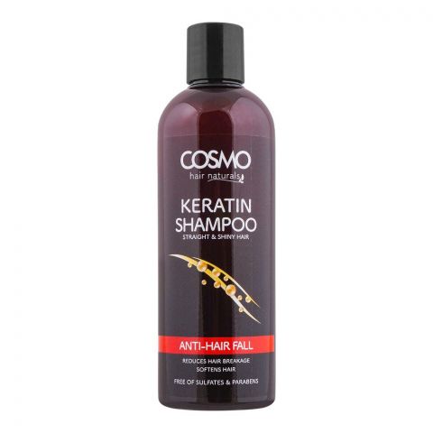 Cosmo Hair Naturals Anti Hair Fall Keratin Shampoo, Reduces Hair Breakage, Softens Hairs, 480ml