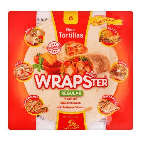 Wrapster Flour Tortillas Regular, 8-Pack