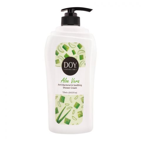 Doy Natural Care Aloe Vera Anti-Bacterial & Soothing Shower Cream, 725ml