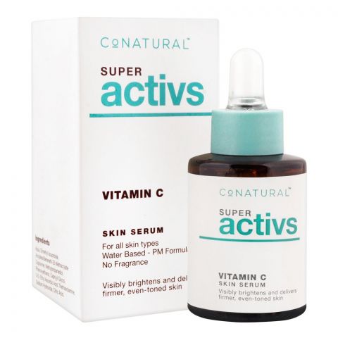 CoNatural Super Activs Vitamin C Skin Serum, For All Ski Types, 30ml