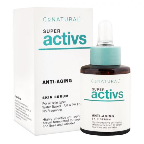 CoNatural Super Activs Anti-Aging Skin Serum, For All Skin Types, 30ml
