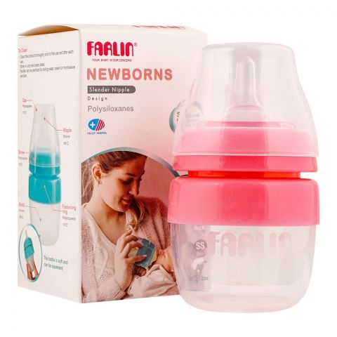 Farlin Newborns Slender Nipple Feeding Bottle, 60ml, AB-12007