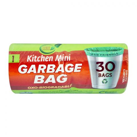Clean & Clean Kitchen Mini Garbage Bag, 18x20, 30-Pack
