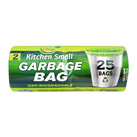 Clean & Clean Kitchen Small Garbage Bag, 18x24, 25-Pack