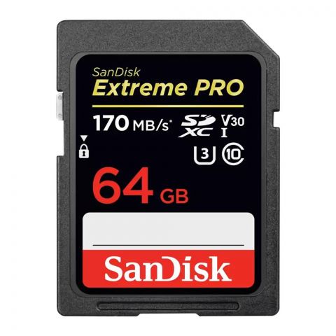 Sandisk Extreme Pro 64GB SDXC UHS-1 Card, Speed Upto 200MB/s