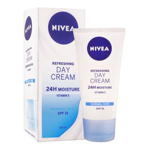 Nivea Refreshing 24H Moisture Vitamin E, Day Cream, 50ml
