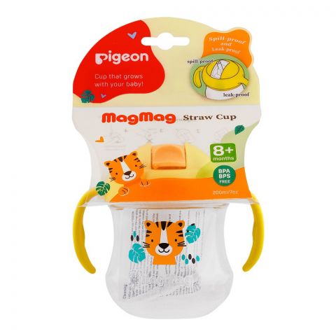 Pigeon Mag Mag Straw Cup, Matte Yellow, 200ml, D79238