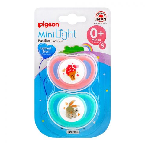Pigeon Mini Light M Girl 6m+Pacifer 2-Pack, N78248