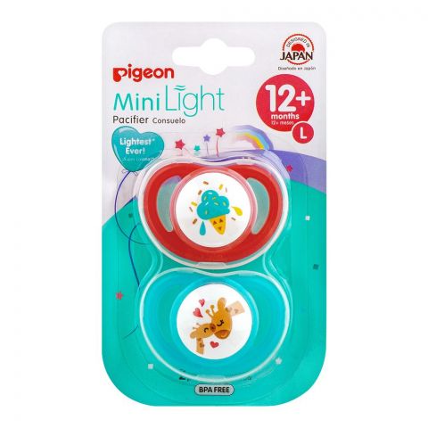 Pigeon Mini Light L Girl 12m+Pacifer 2-Pack, N78249