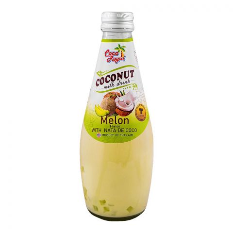 Coco Royal Coconut Milk Drink, Melon Flavor, 290ml