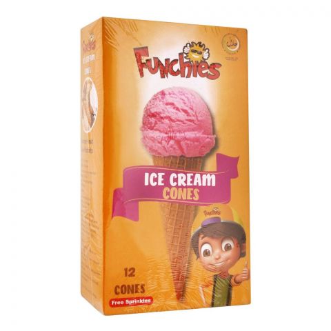 Funchies Ice Cream Cones 12-Pack, 250g