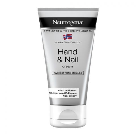 Neutrogena Norwegian Formula Hand & Nail Cream, Twice Stronger Nails, 75ml
