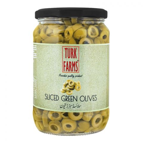 Turk Farms Sliced Green Olives, 670g