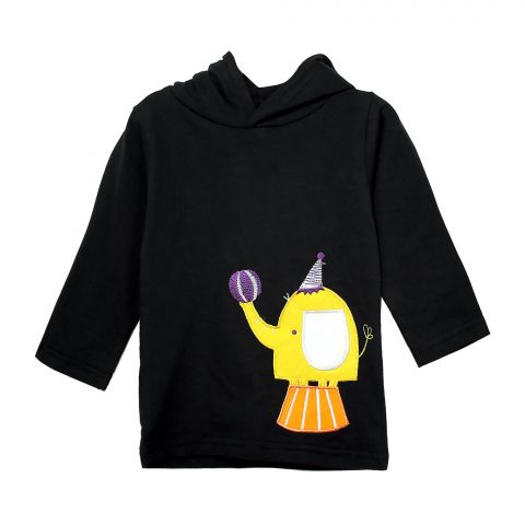 The Nest Circus Long Sleeve T-Shirt Hoodie, Anthracite