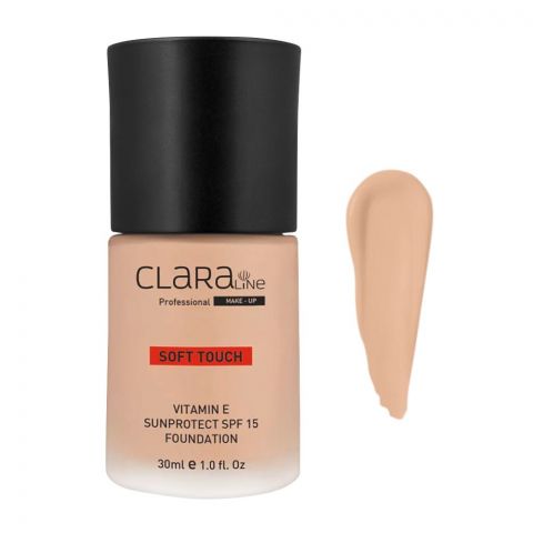 Claraline Professional Soft Touch, Sun Protect SPF 15 Foundation, 711, 30ml