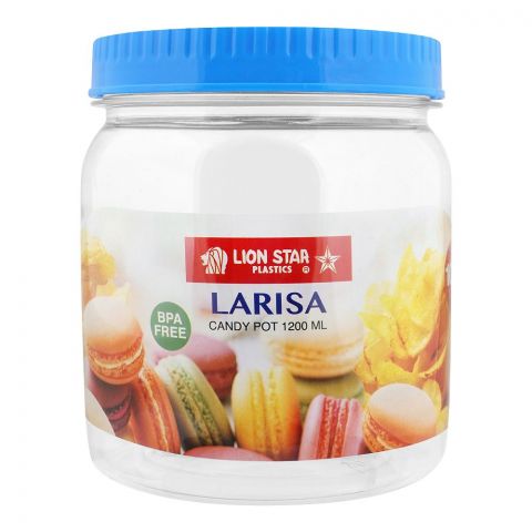 Lion Star Larisa Candy Pot, 1200ml, Blue, PP-66