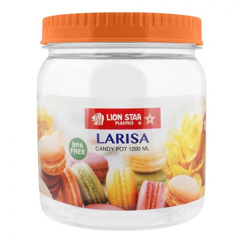 Lion Star Larisa Candy Pot, 1200ml, Orange, PP-66