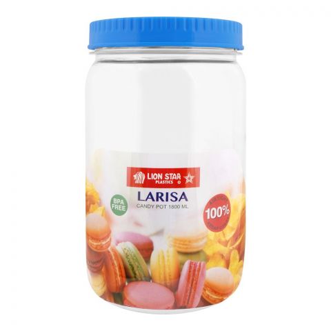 Lion Star Larisa Candy Pot 1800ml, Blue PP-69
