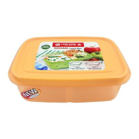 Lion Star Gohan Lunch Box, 201, Yellow, SB-67