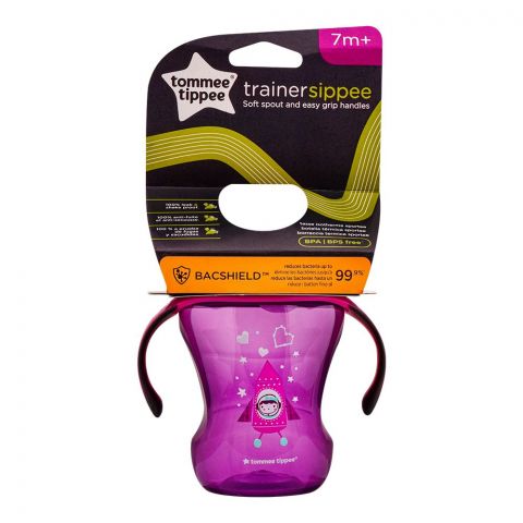 Tommee Tippee Trainer Sippee Cup, 7m+, 8oz, Purple, 549228