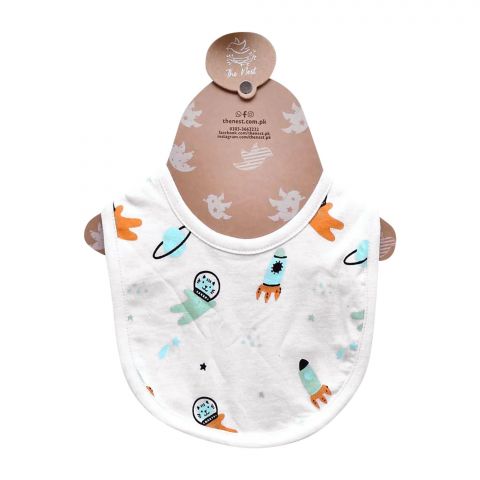The Nest OFF To The Moon BIB White #7011