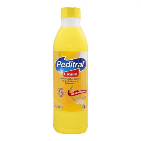 Searle Peditral Liquid Banana Oral Rehydration Solution, 500ml