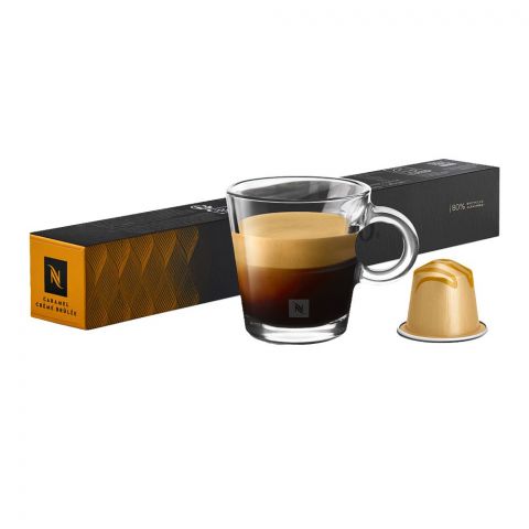 Nespresso Coffee Pods, Barista Creations Caramel Creme Brulee 50g, 10-Pack