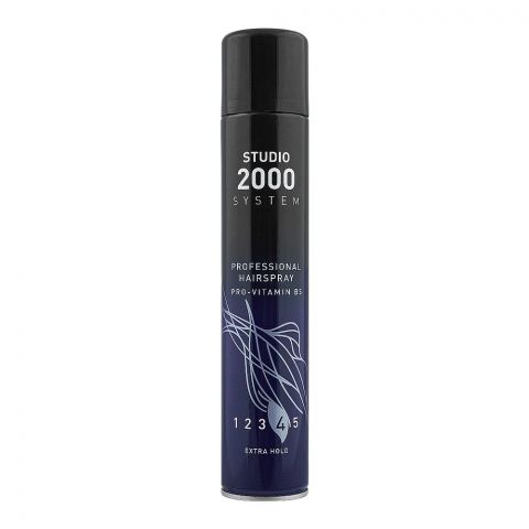 Studio 2000 System Pro Vitamin B5 Extra Hold Professional Hair Spray, 04, 400ml