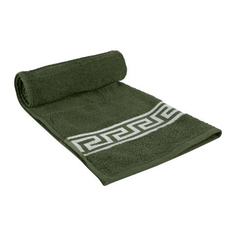 Indus Towel 100% Cotton Ring Hand Towel, 50x90, Green