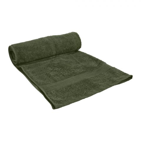 Indus Towel 100% Cotton Ring Bath Towel, 70x140, Green