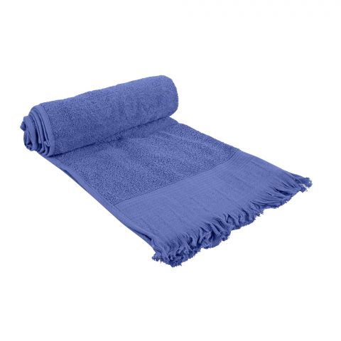 Indus Towel 100% Cotton Ring Bath Sheet, 90x150, Blue