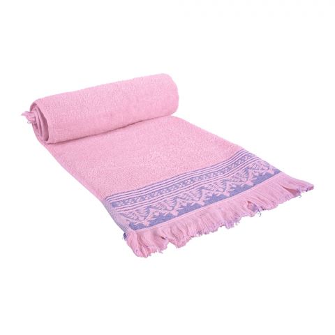 Indus Towel 100% Cotton Ring Bath Sheet, 90x150, Pink