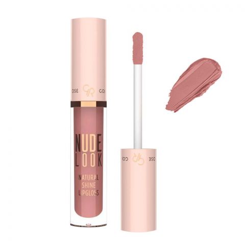 Golden Rose Nude Look Natural Shine Lip Gloss, 02, Pinky Nude