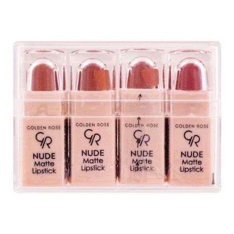 Golden Rose Nude Matte Mini Lipstick 4-Pack