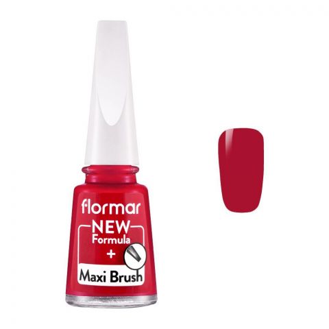 Flormar Maxi Brush+Nail Enamel, 127, Berry Nuances, 11ml