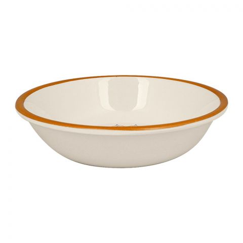 Sky Melamine Custard Bowl, Golden, Elegant Design, Dessert Dish