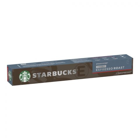 Starbucks Decaf Espresso Roast, Nespresso Coffee Pods, 57g, 10-Pack