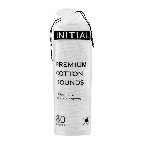 Initial Premium Cotton Rounds, 80-Pack